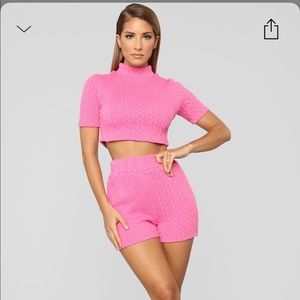 Pink Sweater Set